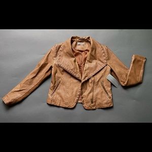 Bagatelle brown faux leather jacket